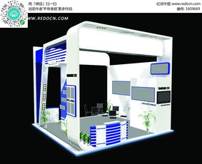 藍(lán)色時(shí)尚簡(jiǎn)約產(chǎn)品展廳設(shè)計(jì)效果圖 3D模型下載與素材庫應(yīng)用